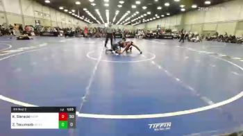 100 lbs Rr Rnd 3 - Keagan Sieracki, Team Texas 14U vs Zechariah Tecumseh, Mojo Grappling Academy 14U