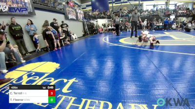 43 lbs Semifinal - Cole Terrell, F-5 Grappling vs Tyler Fleenor, Standfast OKC