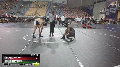 184 lbs Quarterfinal - Kohlter Mariscal, Graceland University vs Michael Durham, Indiana Tech