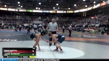 145 lbs Champ. Round 1 - Isaiah Hascall, Gonzaga Prep vs Jasper Skunkcap, Burns