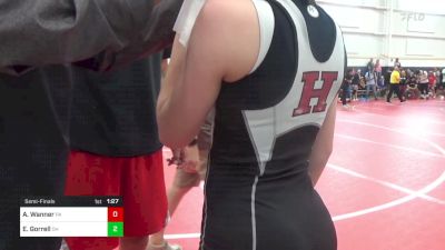 113-118.4 lbs Semifinal - Aubry Wanner, PA vs Emma Gorrell, OH