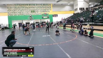 40 lbs Round 3 - Leonardo Oswaldo Mesa, Fort Stewart Wrestling vs Chaos Vasquez, Fort Stewart Wrestling