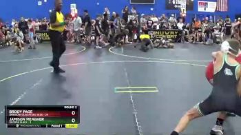 96 lbs Round 2 (6 Team) - Brody Page, American Gladiators-Blue vs Jamison Meagher, Olympia Black