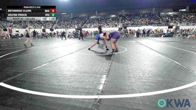 150 lbs Quarterfinal - Bethenigh Clark, Buck Pride Wrestling vs Jolynn Prock, Sperry Wrestling Club