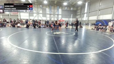 U23 Women - 68 lbs Cons. Round 2 - Azana King, TX vs Desiree Jones, CA