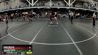 100 lbs Round 1 (4 Team) - Hayden Myers, Xtreme Team vs Leon Melton, Buxton Squeeze