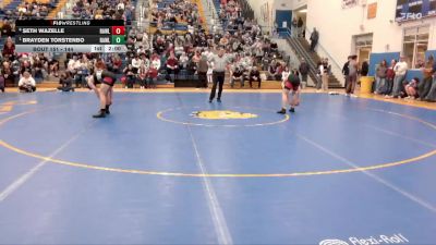 144 lbs Quarterfinal - Brayden Torstenbo, Rawlins vs Seth Wazelle, Rawlins