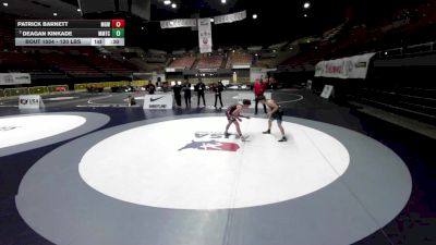 120 lbs 3rd Place Match - Patrick Barnett, Monster Garage Wrestling vs Deagan Kinkade, MTC - MANTANONA TRAINING CENTER