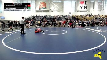 56 lbs 3rd Place Match - Jenson Geist, Firehouse Brawlers Wrestling vs Rhett Reamer, Perry Youth Wrestling Club