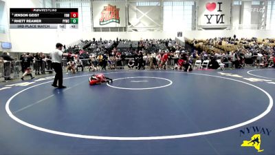 56 lbs 3rd Place Match - Jenson Geist, Firehouse Brawlers Wrestling vs Rhett Reamer, Perry Youth Wrestling Club