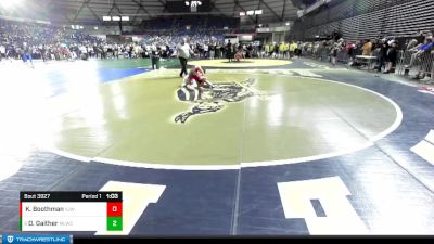 132 lbs Semifinal - Drayden Gaither, Moses Lake Wrestling Club vs Kaiden Boothman, Yelm Junior Wrestling