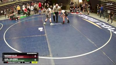 92 lbs Quarterfinal - Nathan Ellis, Sanderson Wrestling Academy vs Kael Halgren, Iron County Wrestling Academy