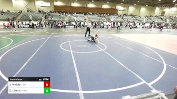 54 lbs Semifinal - Vincent Welsh, Klamath Basin Warriors vs Dalton Likens, Umpqua WC