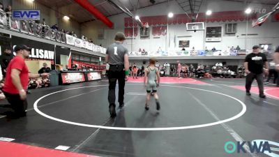 43 lbs Quarterfinal - JD Baker, Hilldale Youth Wrestling Club vs Grant McInerney, Brushy Wrestling Club