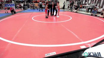 40 lbs Quarterfinal - Cannon Adams, Hilldale Youth Wrestling Club vs Ezekiel Baker, Skiatook Youth Wrestling