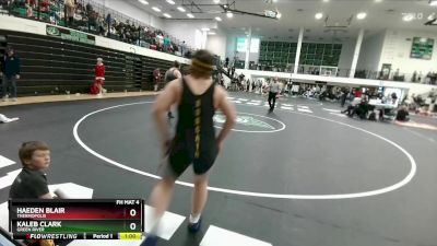 215 lbs Cons. Round 5 - Haeden Blair, Thermopolis vs Kaleb Clark, Green River