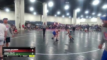 106 lbs Round 5 (6 Team) - Aiden Velzy, Team Michigan Blue - DEV vs Omran Ghuneim, Team STL White