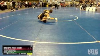 145 lbs Cons. Semi - Brendan Winn-Kelley, Grand Forks Central vs Joryn Richter, Bismarck St Mary`s