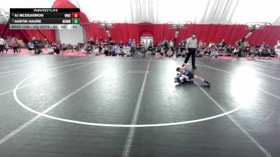 10U Boys - 63 lbs 5th Place Match - Austin Haure, Monona Grove/McFarland Wrestling Club vs AJ McDearmon, Waukesha Wrestling Club
