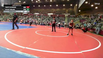 80 lbs Semifinal - Tripp Eldridge, Honey Badger Wrestling Club vs Wyatt Miller, Dover Youth Wrestling Club