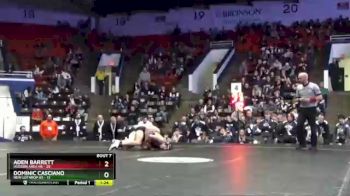 145 lbs Finals (8 Team) - Aden Barrett, Hudson Area HS vs Dominic Casciano, New Lothrop HS