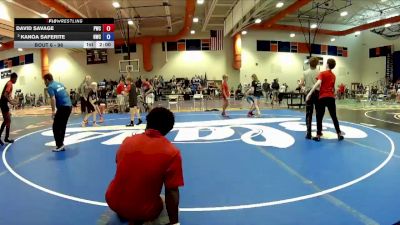 96 lbs Quarterfinal - David Savage, PWC vs Kanoa Saferite, NOVA Wrestling Club
