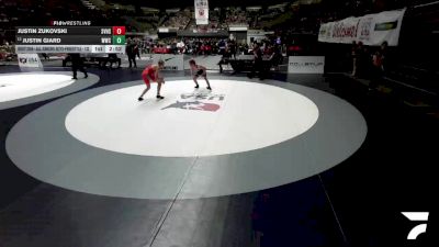 Champ. Round 2 - Justin Zukovski, Simi Valley High School Wrestling vs Justin Giard, Warhead Wrestling Club