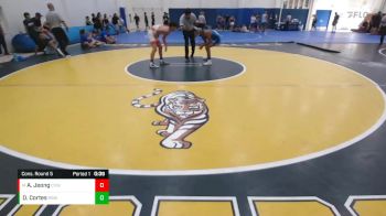 113 lbs Cons. Round 5 - Aidan Jeong, Castro Valley WC vs Diego Cortes, Rancho Bernardo WC