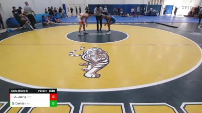 113 lbs Cons. Round 5 - Aidan Jeong, Castro Valley WC vs Diego Cortes, Rancho Bernardo WC