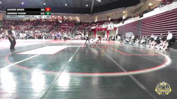 157 lbs Semifinals (8 Team) - Andrew Young, BLACKWELL vs Hunter Miner, PERRY