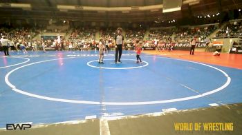 52 lbs Round Of 16 - Chase Amorn-Vichet, Cory Clark Wrestling vs Hunter Wells, Claremore Wrestling Club