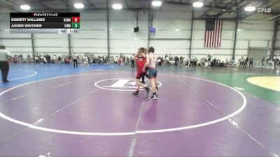 110 lbs Round 2 (10:30am Friday) - Asher Whitmer, Iowa Black vs Emmett Williams, NCWAY National Team