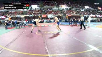 A - 215 lbs 3rd Place Match - Beaudry Payne, Beaverhead Co. (Dillon) / Twin Bridges / Sheridan vs Jack Pallett, Fergus (Lewistown)