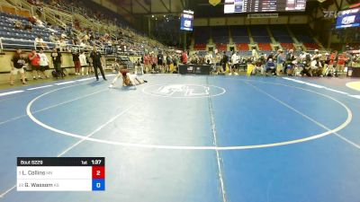 113 lbs Cons 8 #1 - Liam Collins, MN vs Gabe Wassom, KS