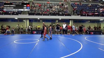 84 lbs Cons. Quarters - Easton Terrell, Team Tulsa Wrestling Club vs Kai Chilcote, Ohio Crazy Goats Wrestling