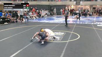 133 lbs Round 2 (4 Team) - Logan Makiney, Washington, IL vs Jake Knight, Bettendorf, IA