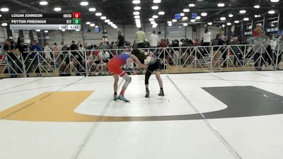 120 lbs Rr Rnd 2 - Logan Johnson, Ground Up USA (BLUE) - HSB vs Peyton Friedman, Team 922 - HSB