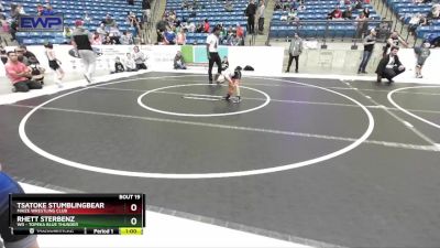 49 lbs Cons. Round 1 - Rhett Sterbenz, WR - Topeka Blue Thunder vs Tsatoke Stumblingbear, Maize Wrestling Club