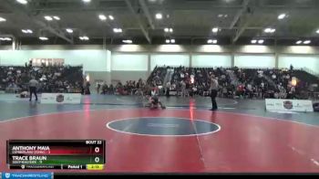 157 lbs 2nd Wrestleback (16 Team) - Trace Braun, Southeastern vs Anthony Maia, Cumberland (Tenn.)