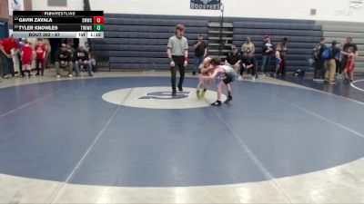 67 lbs Champ. Round 1 - Gavin Zavala, St. Maries Wrestling Club vs Tyler Knowles, Thunder Ridge Outlaws Wrestling Club