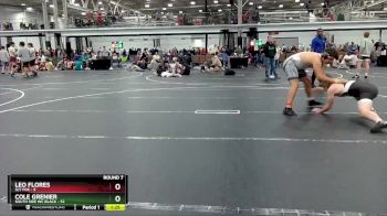 215 lbs Round 7 (8 Team) - Cole Grenier, South Side WC Black vs Leo Flores, Sly Fox