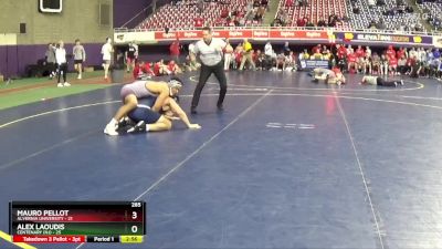 285 lbs Finals (2 Team) - Alex Laoudis, Centenary (NJ) vs Mauro Pellot, Alvernia University