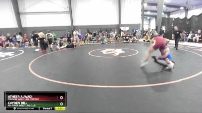 132 lbs Semifinal - Cayden Hill, All-Phase Wrestling Club vs Atheer Alwadi, Punisher Wrestling Company