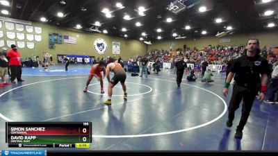 195 lbs 5th Place Match - David Rapp, Central East vs Simon Sanchez, Centennial