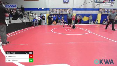 43 lbs Semifinal - Rhett Green, Berryhill Wrestling Club vs Dallas McClain, Berryhill Wrestling Club