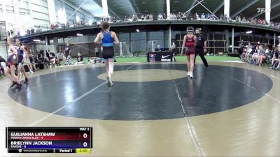 90 lbs Round 1 (8 Team) - Guilianna Latshaw, Pennsylvania Blue vs Brielynn Jackson, Kansas