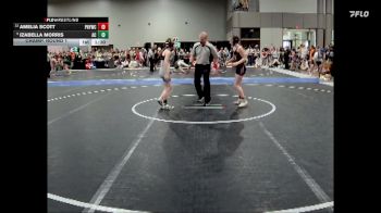92 lbs Champ. Round 1 - Izabella Morris, Ark City vs Amelia Scott, Power House Youth Wrestling Club