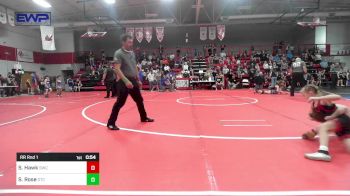 58 lbs Rr Rnd 1 - Stryker Hawk, Salina Wrestling Club vs Saylor Rose, Grove Takedown Club