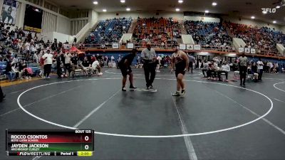 285 lbs Champ. Round 1 - Rocco Csontos, Boys` Latin School vs Jayden Jackson, Archbishop Curley