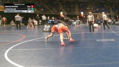 100 lbs Consy 1 - Lincoln Sparks, Souderton vs Logan Miller, Springfield